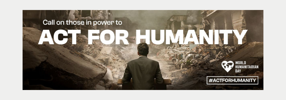 Leader facing rubble