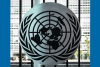UN logo blue background