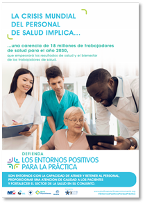 Póster: La crisis mundial del personal de salud implica...